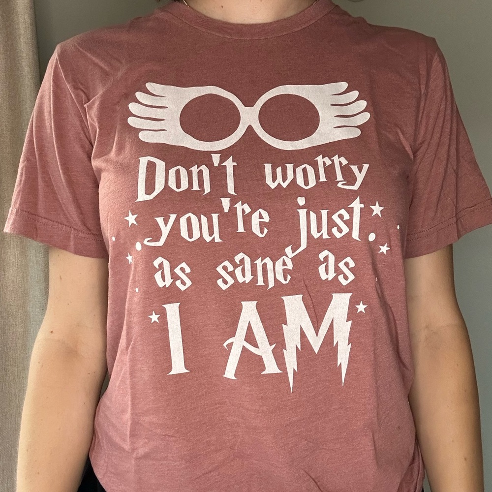 Luna Lovegood Harry Potter Bella Canvas Dusty Rose Tee